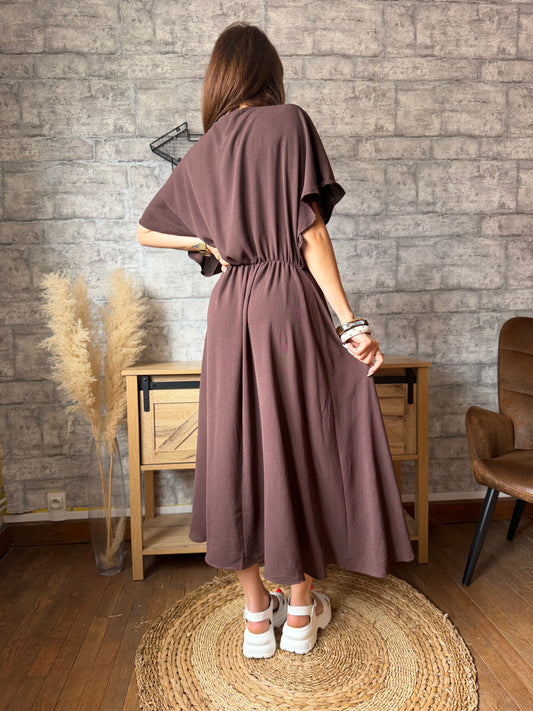 Robe Longue Coline Chocolat