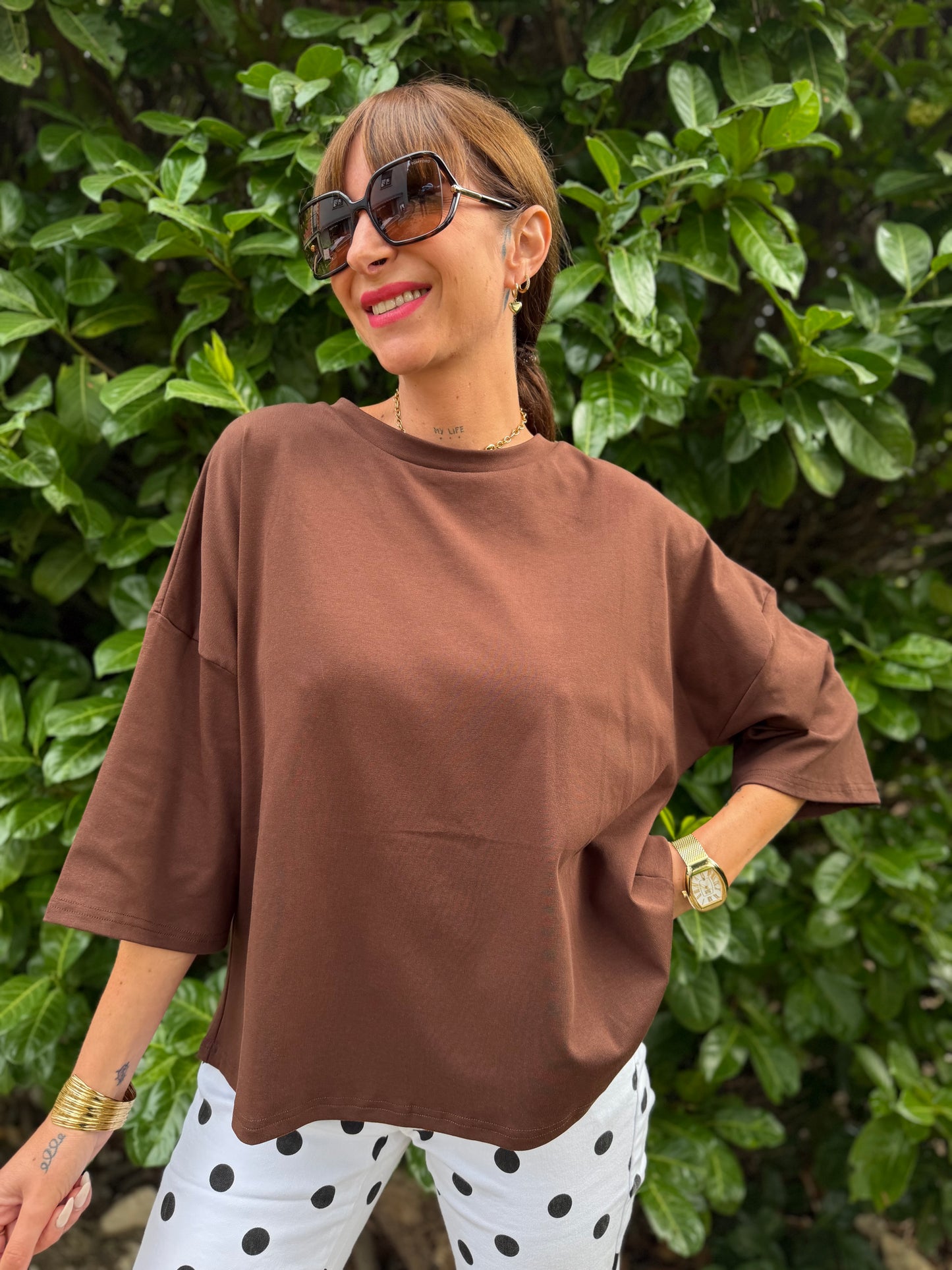 T Shirt Dos nu Chocolat