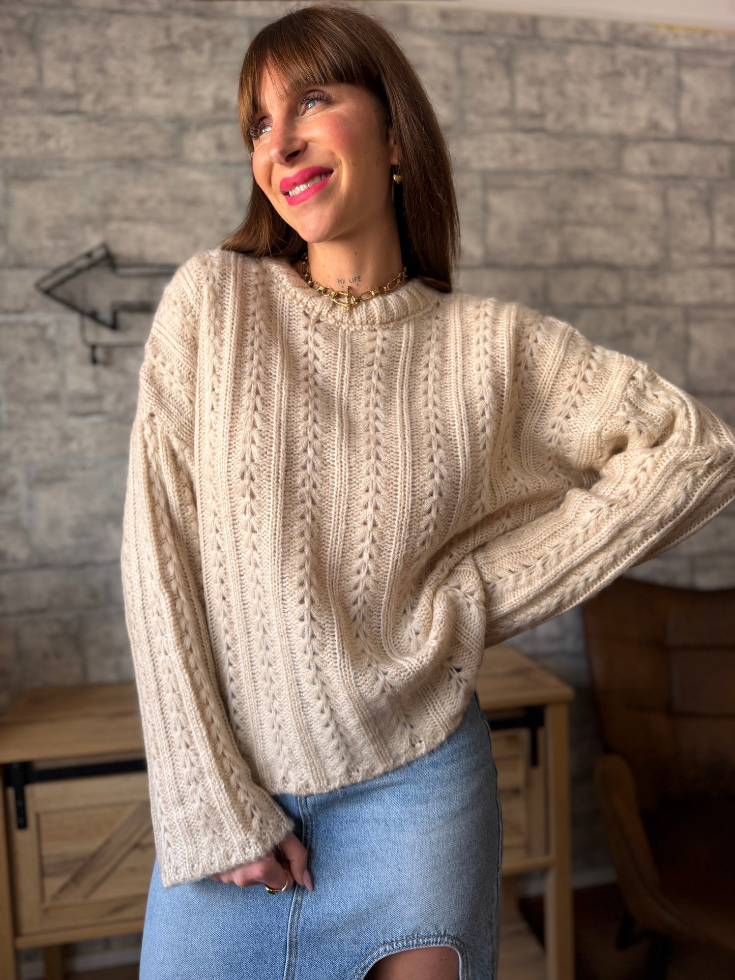 Pull Eden Beige