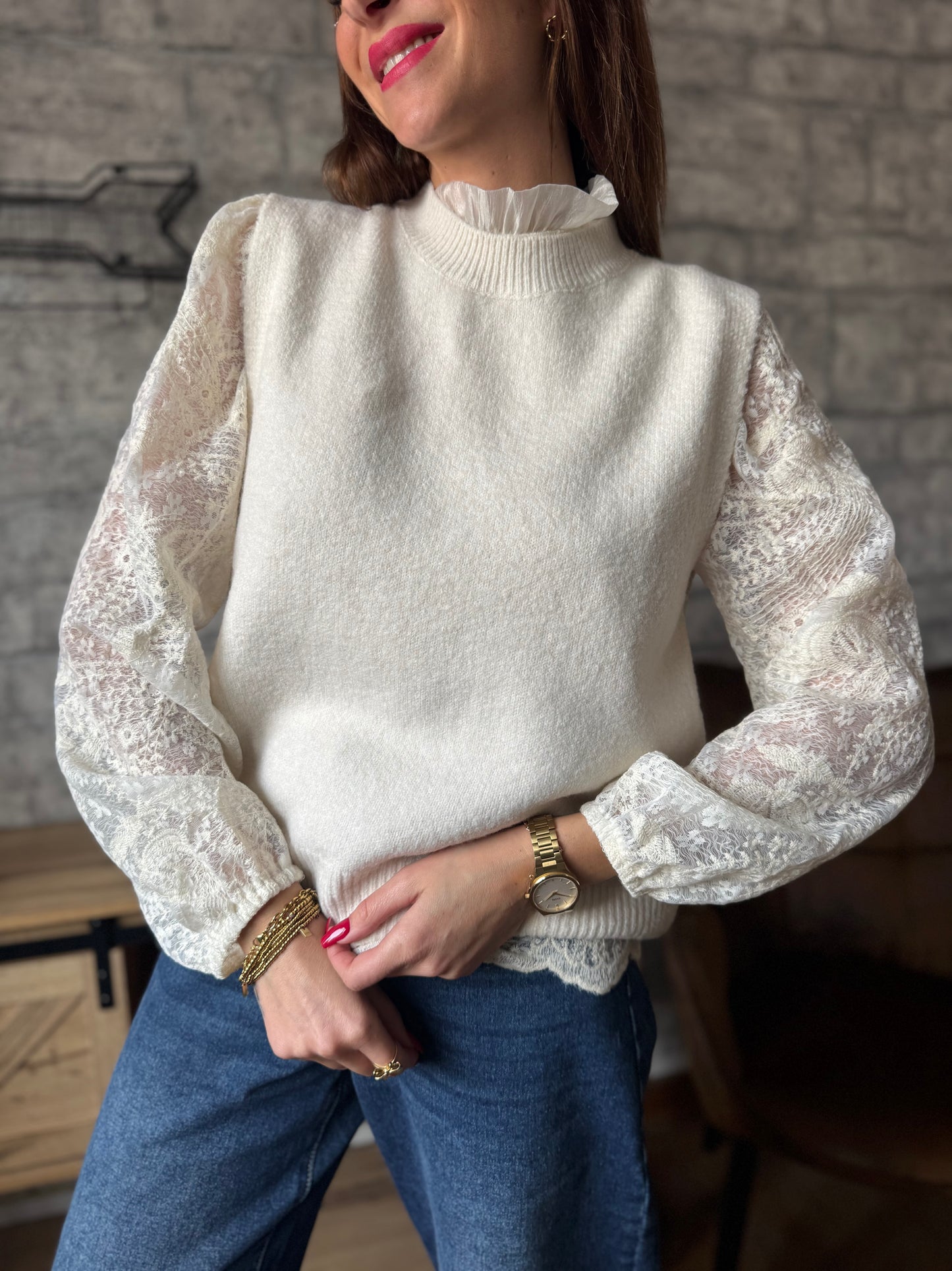 Pull Mario Ecru (2 en 1)