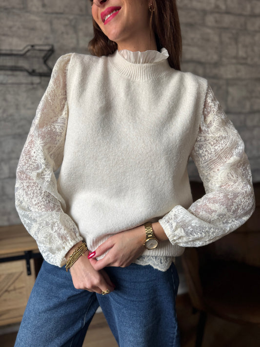 Pull Mario Ecru (2 en 1)