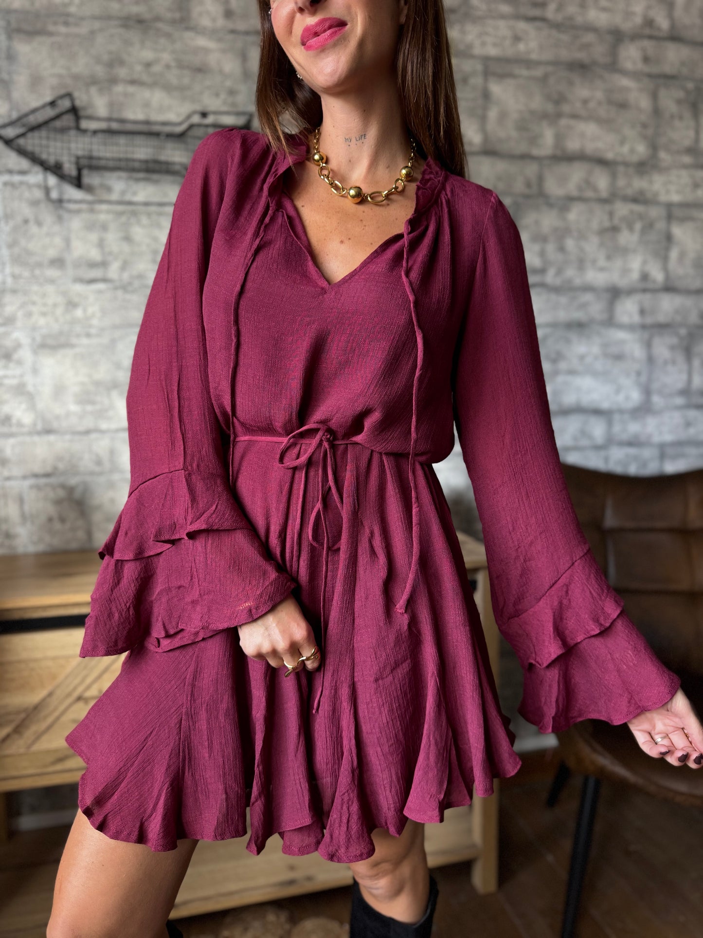 Robe Emy Bordeaux