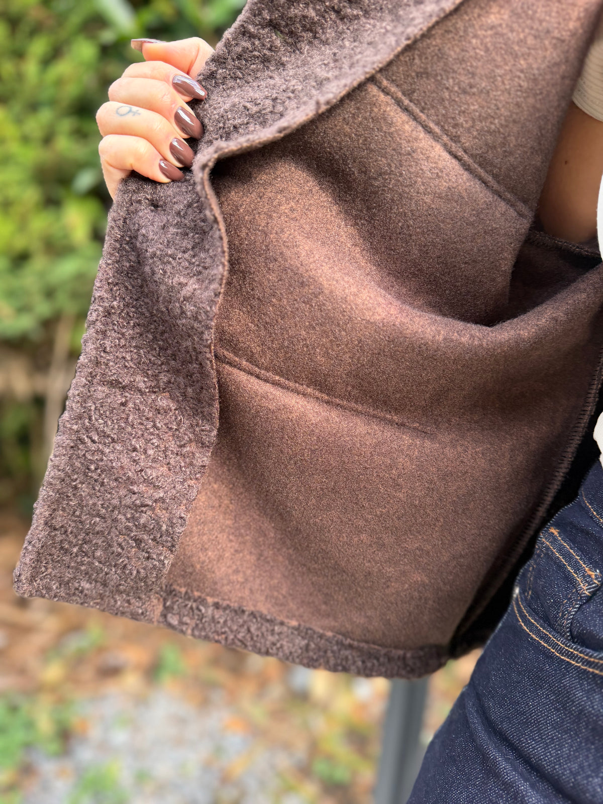 Veste Bouclette Chocolat