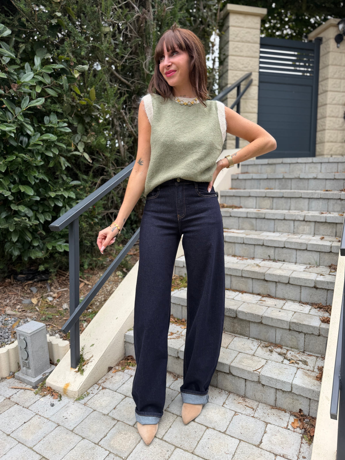 Pull Sans Manches Lio Vert