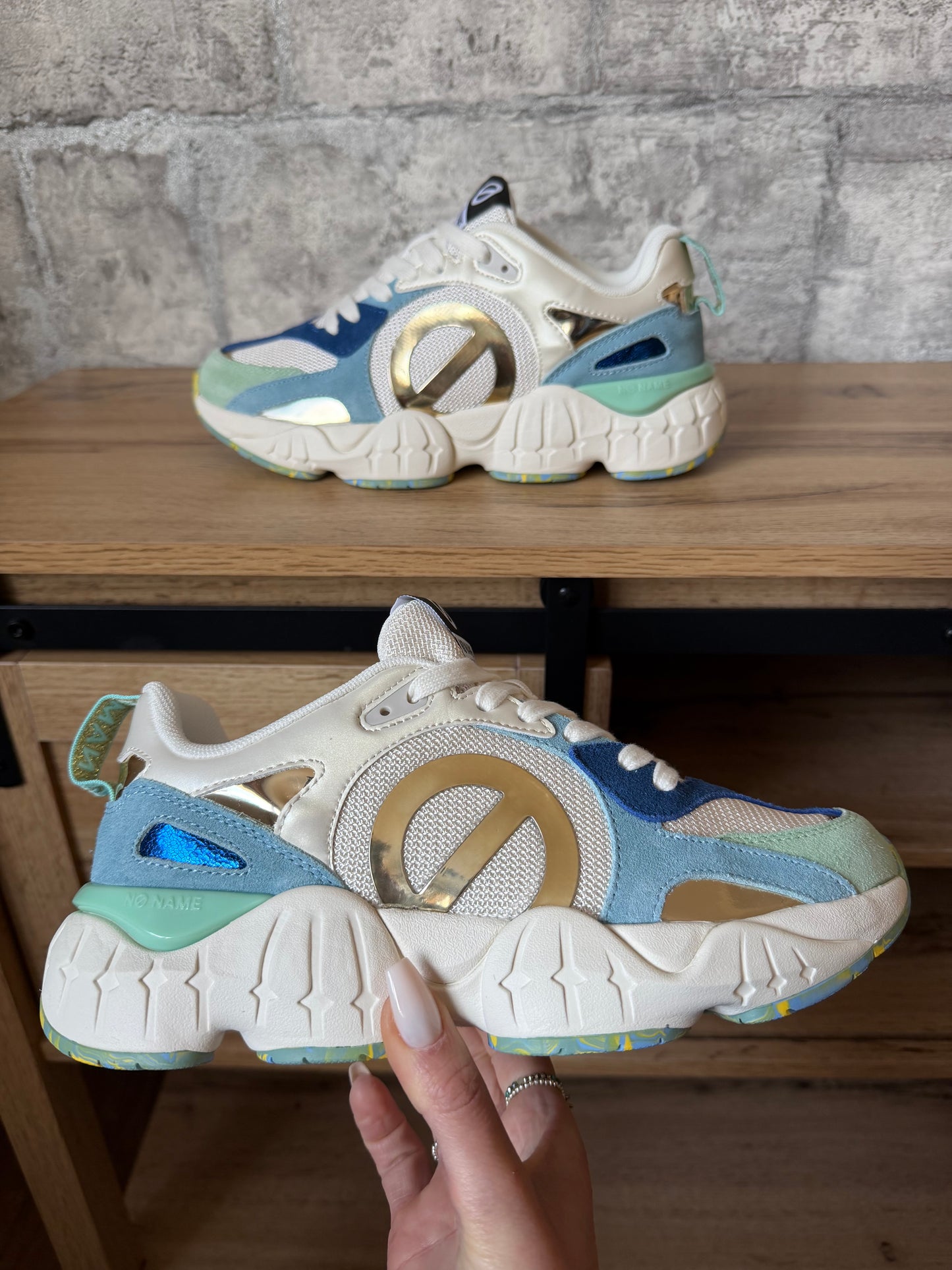 Basket No Name Krazee Runner Bleu