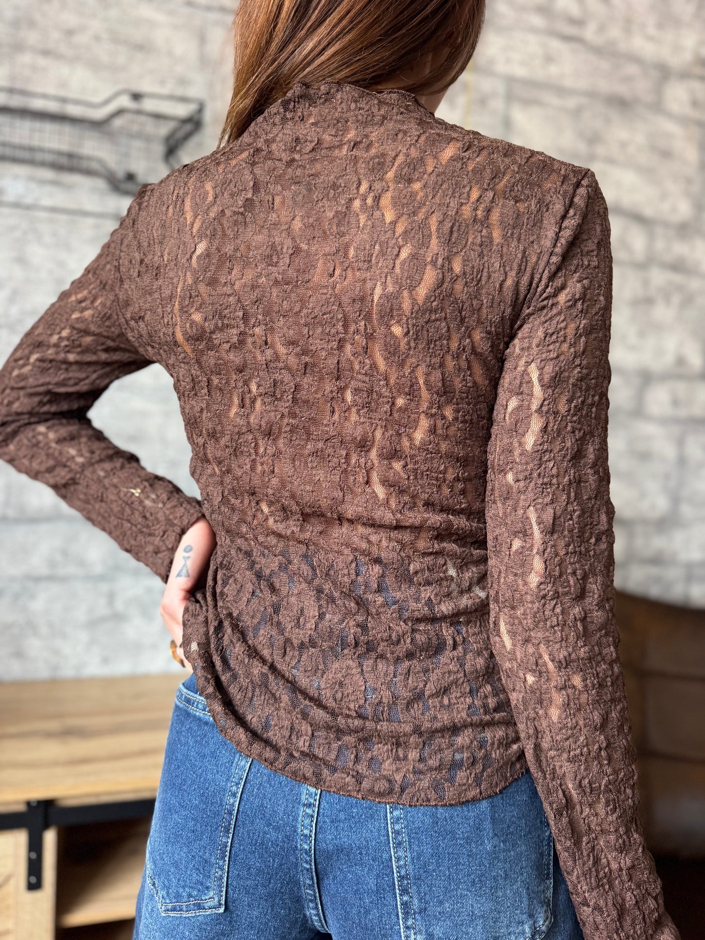 Top Dentelle Chocolat