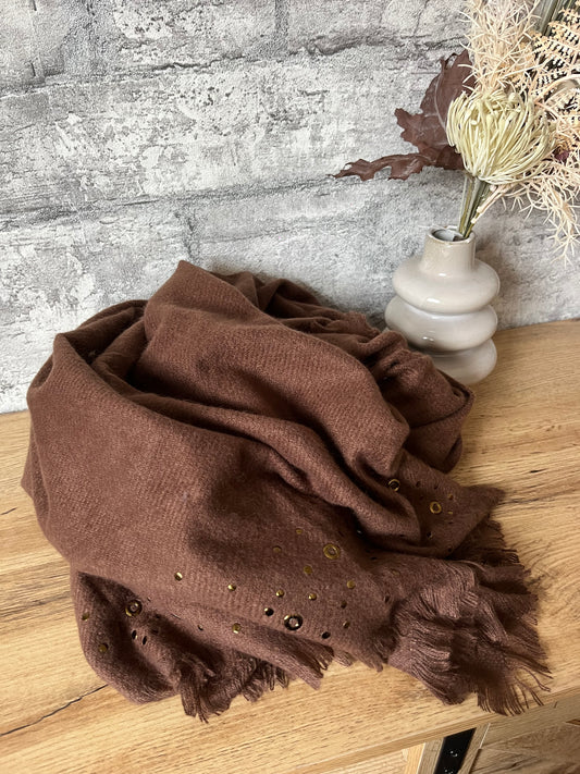 Écharpe Shine Chocolat