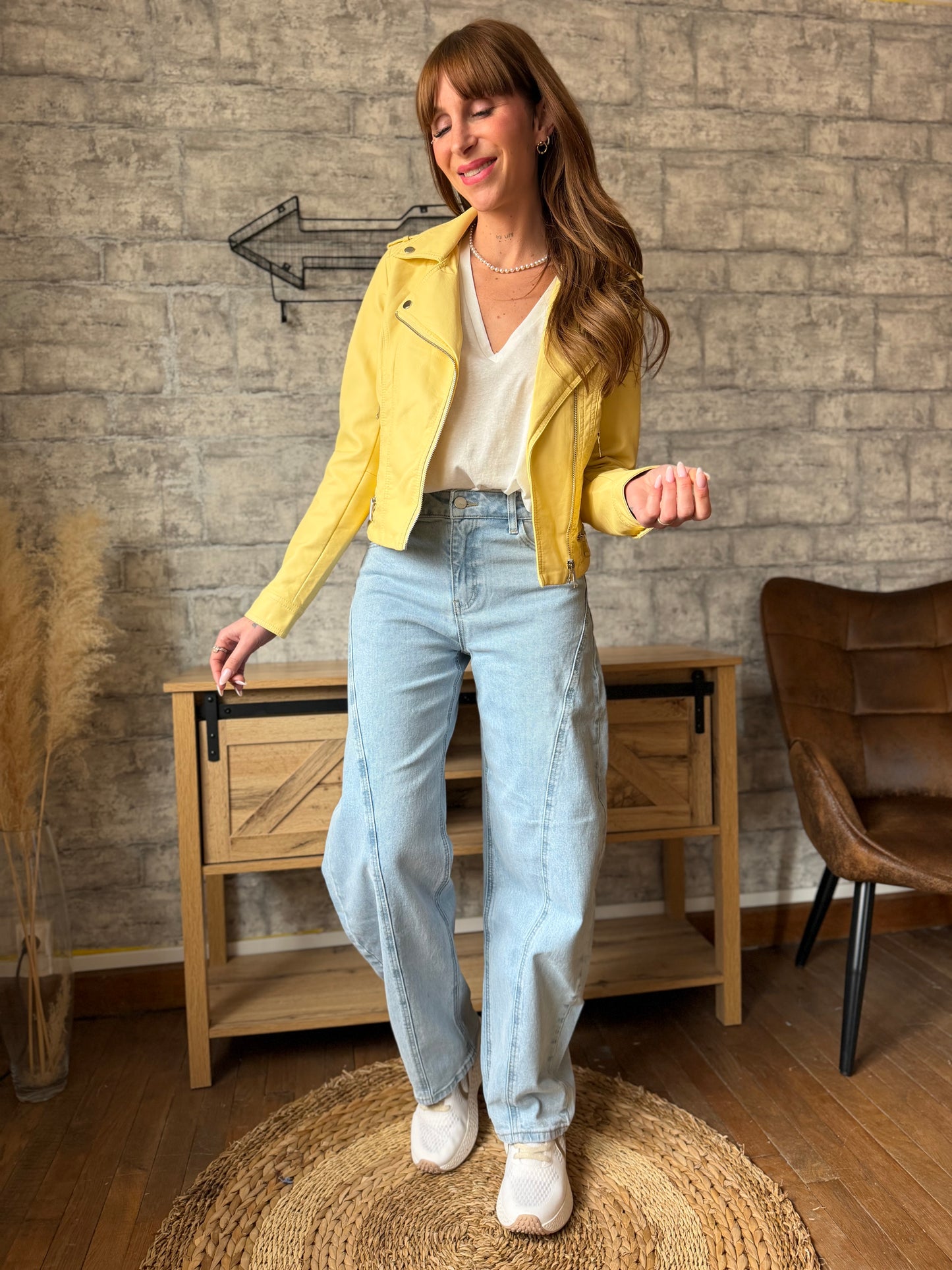 Veste Perfecto Jaune (Taille S)