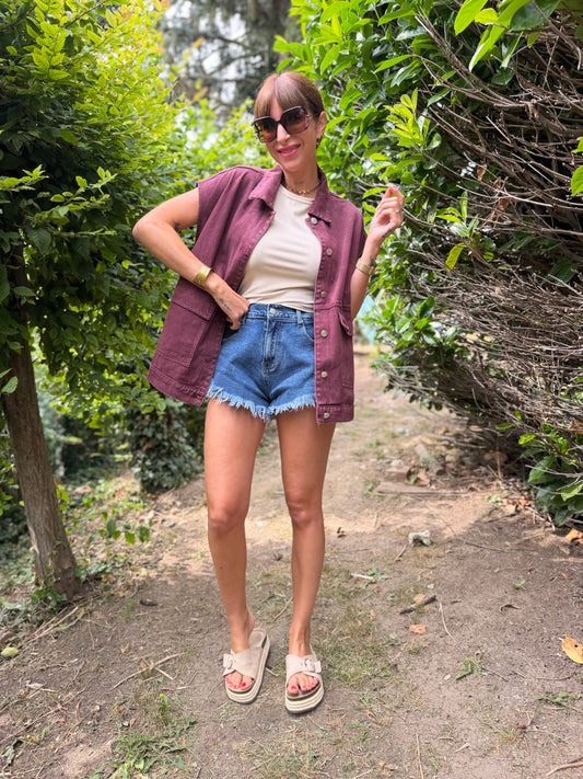 Veste Boléro Bordeaux