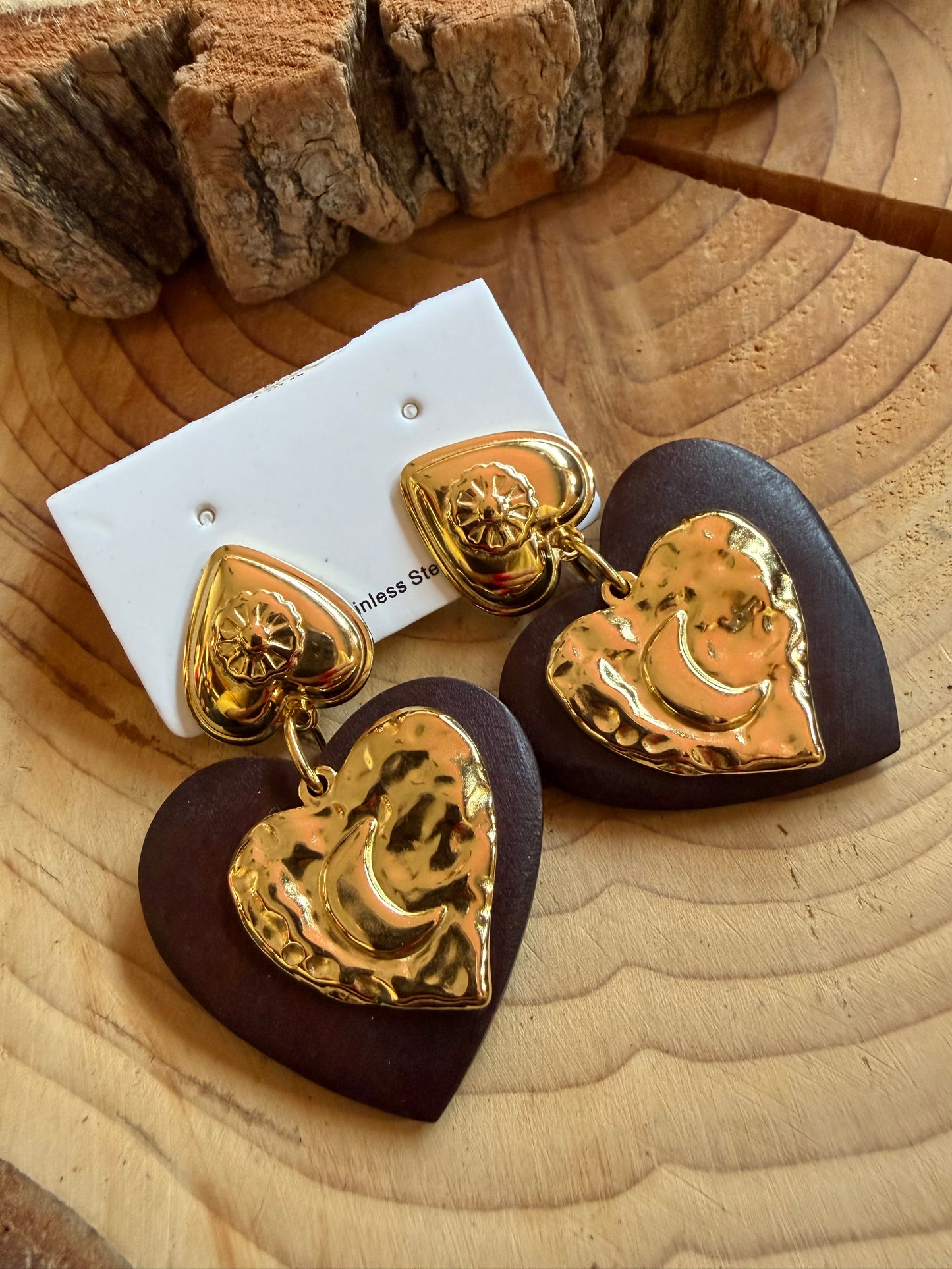 Boucle d’oreille Cœur Choco