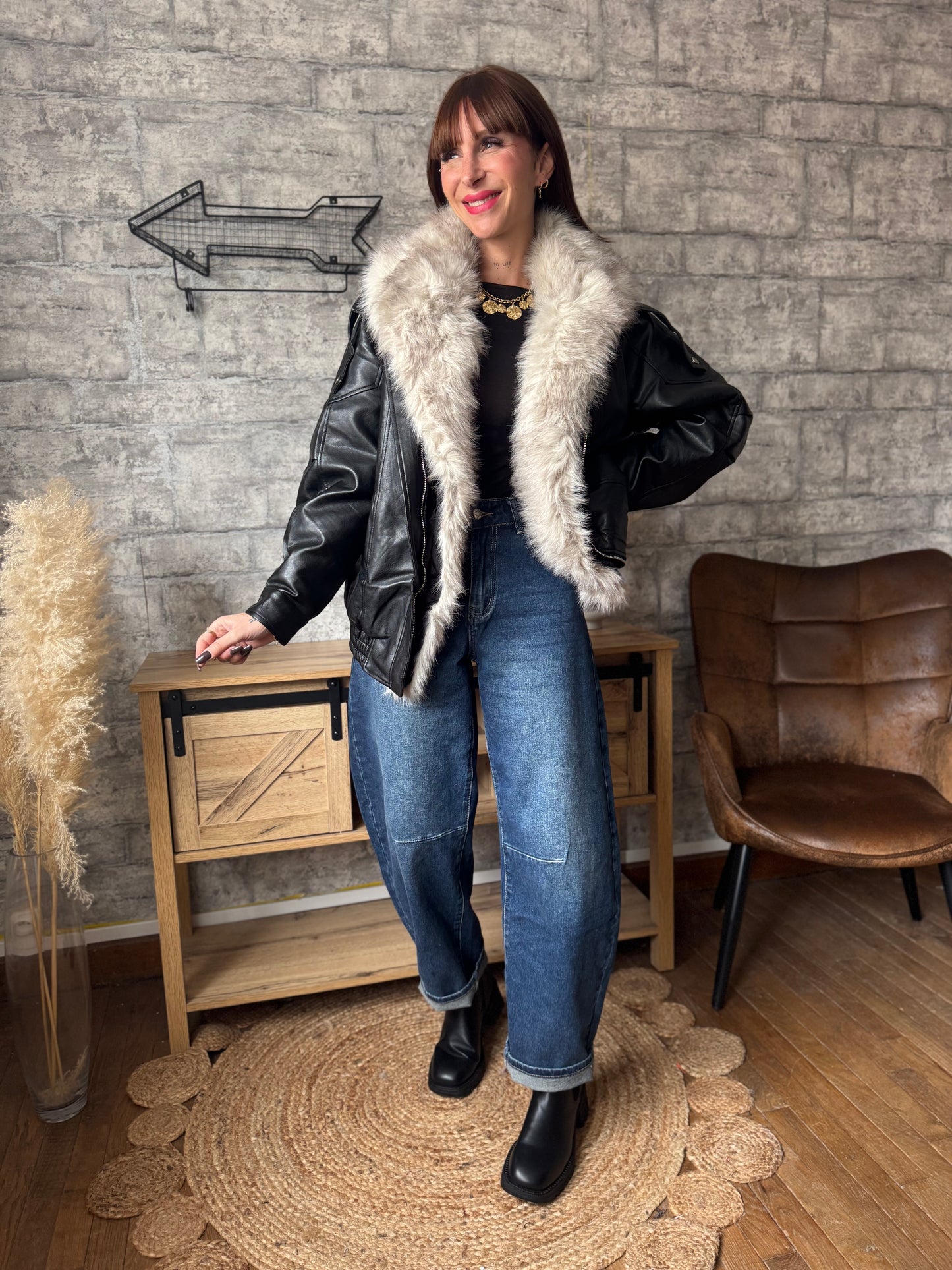 Veste Artika Noir (fourrure amovible)