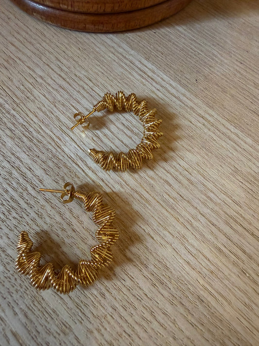 Boucle D’oreille Créole Spirale