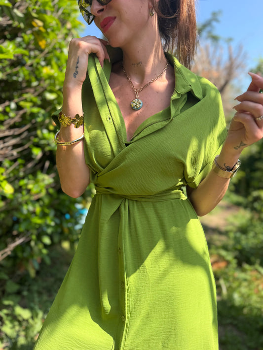 Robe Louise Vert Olive