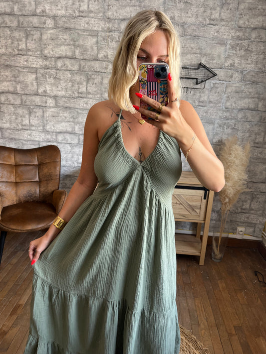 Robe Emma Kaki