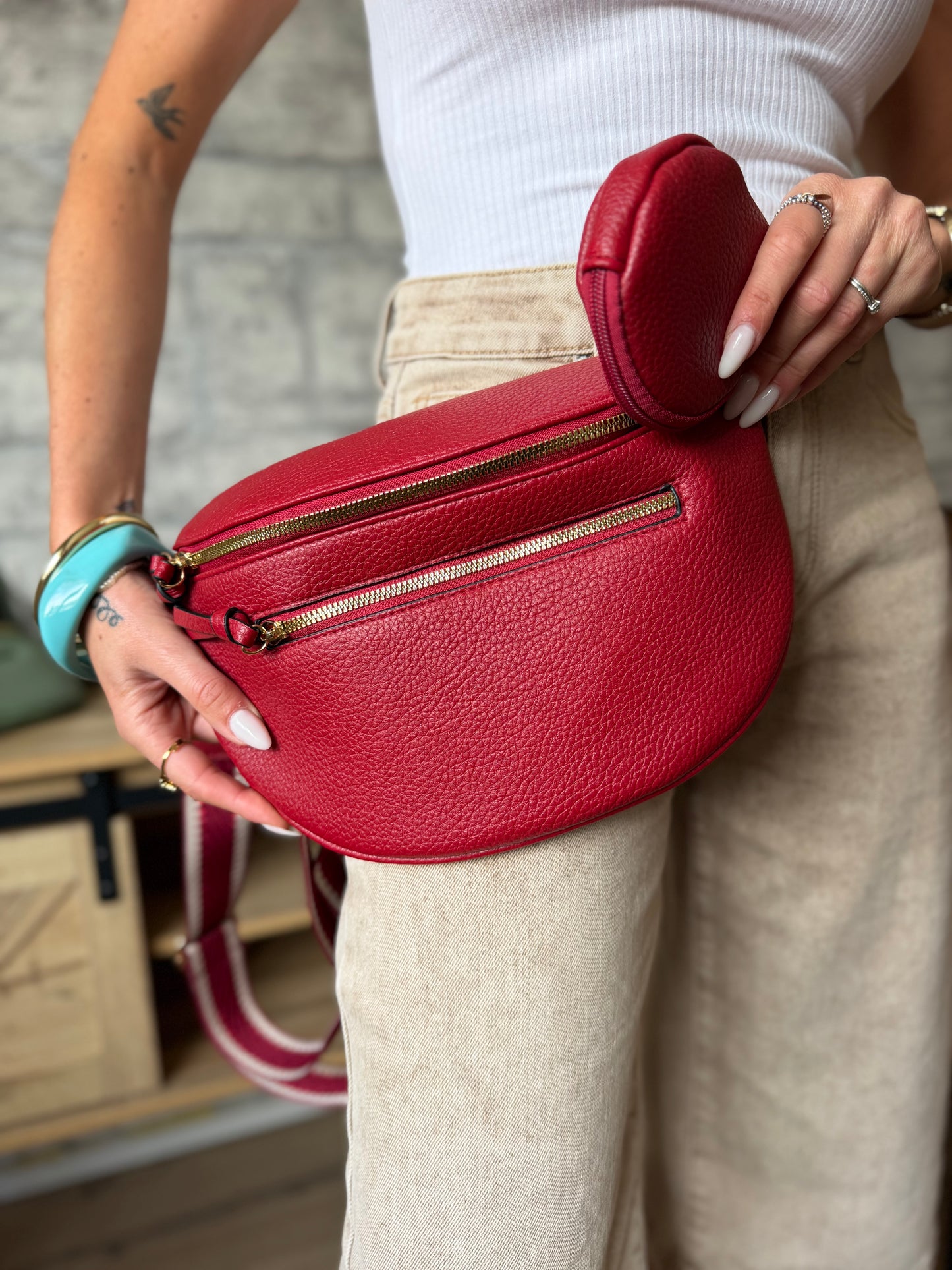Sac banane Simili Cuir Zip