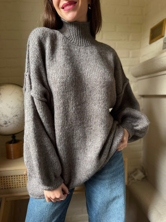 Pull Émilien Taupe