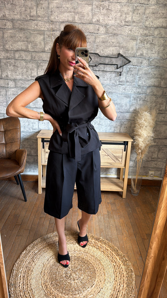 Short Bermuda Pince Noir