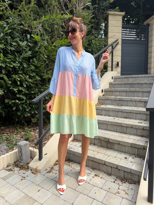 Robe Ample Tricolore