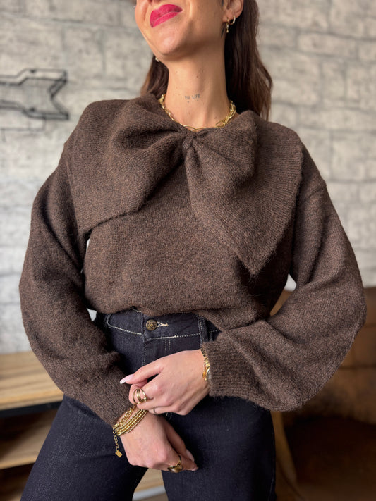 Pull Noeud Chocolat