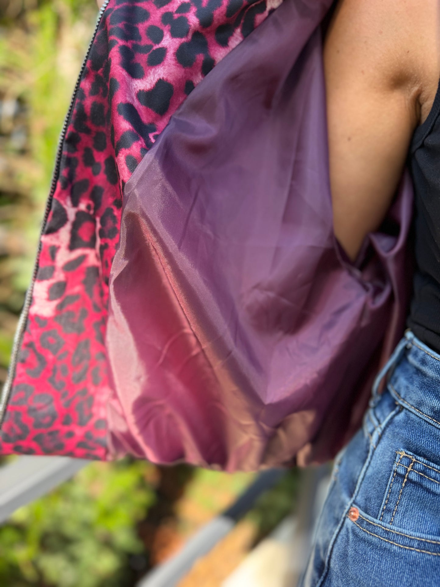 Veste Léopard Fushia