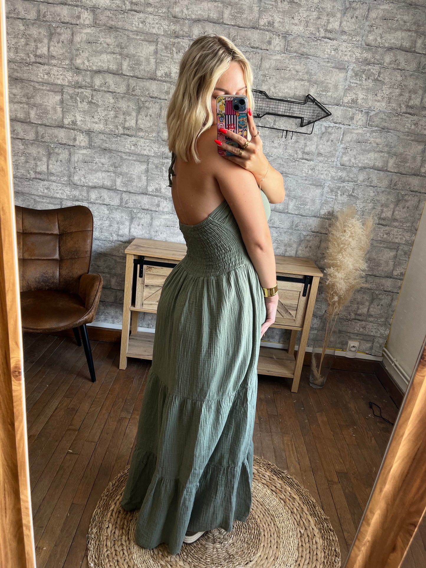 Robe Emma Kaki