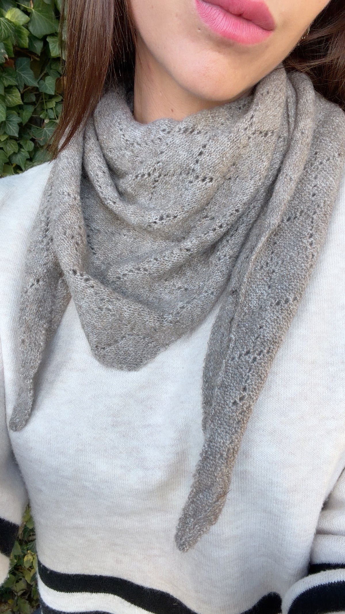Écharpe Triangle Tricot