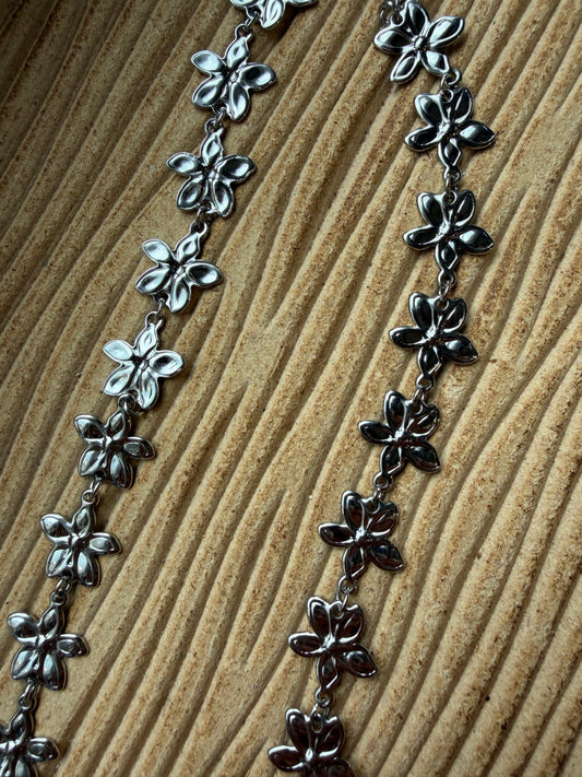 Collier Fleurs argent
