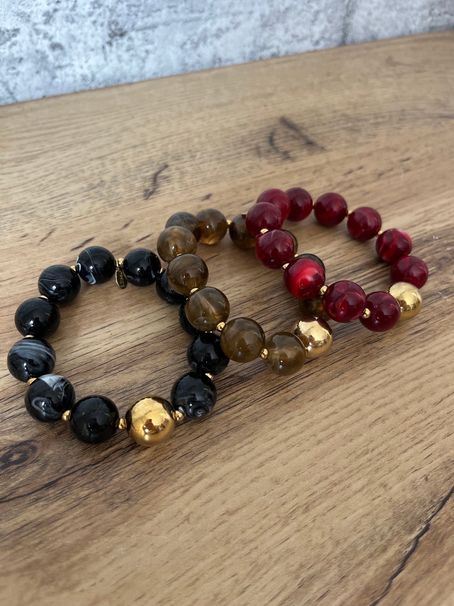 Bracelet Perles Noir