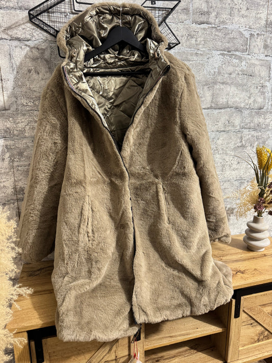 Manteaux Réversible Bronze Pulpeuse
