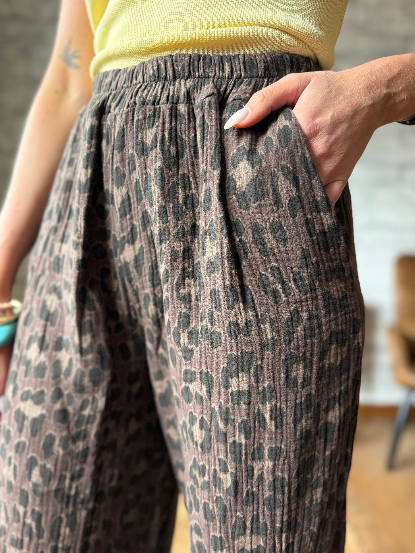 Pantalon Léopard New