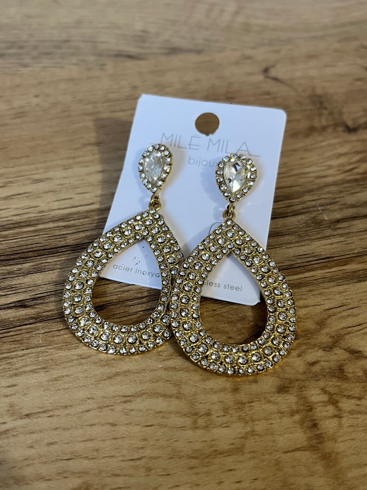 Boucle d’oreille Strass