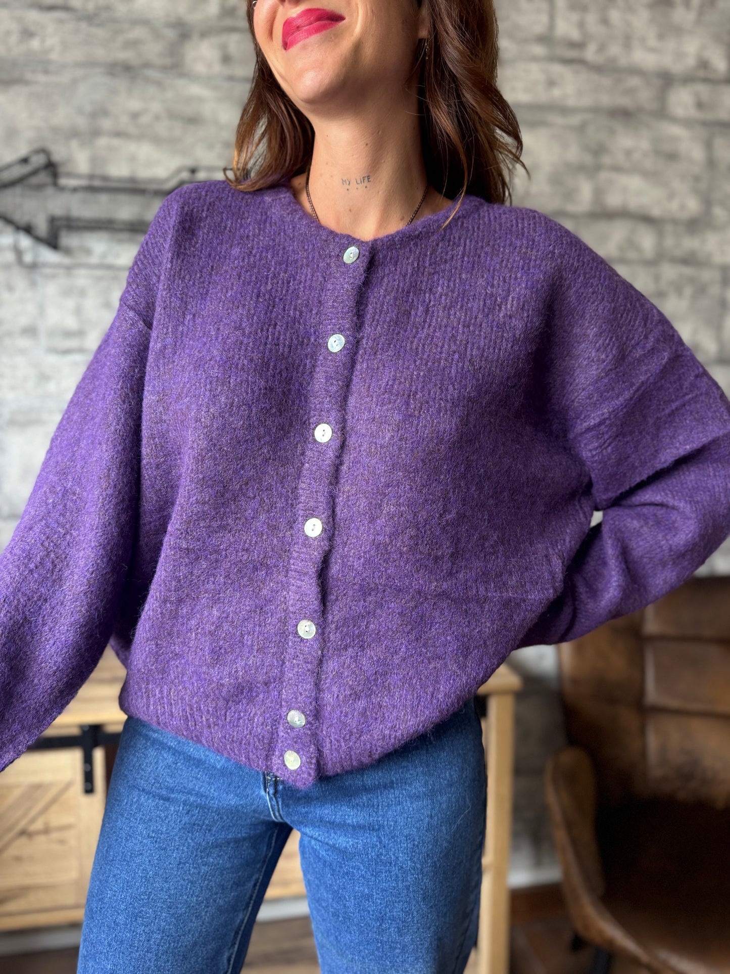 Gilet Elliot Aubergine