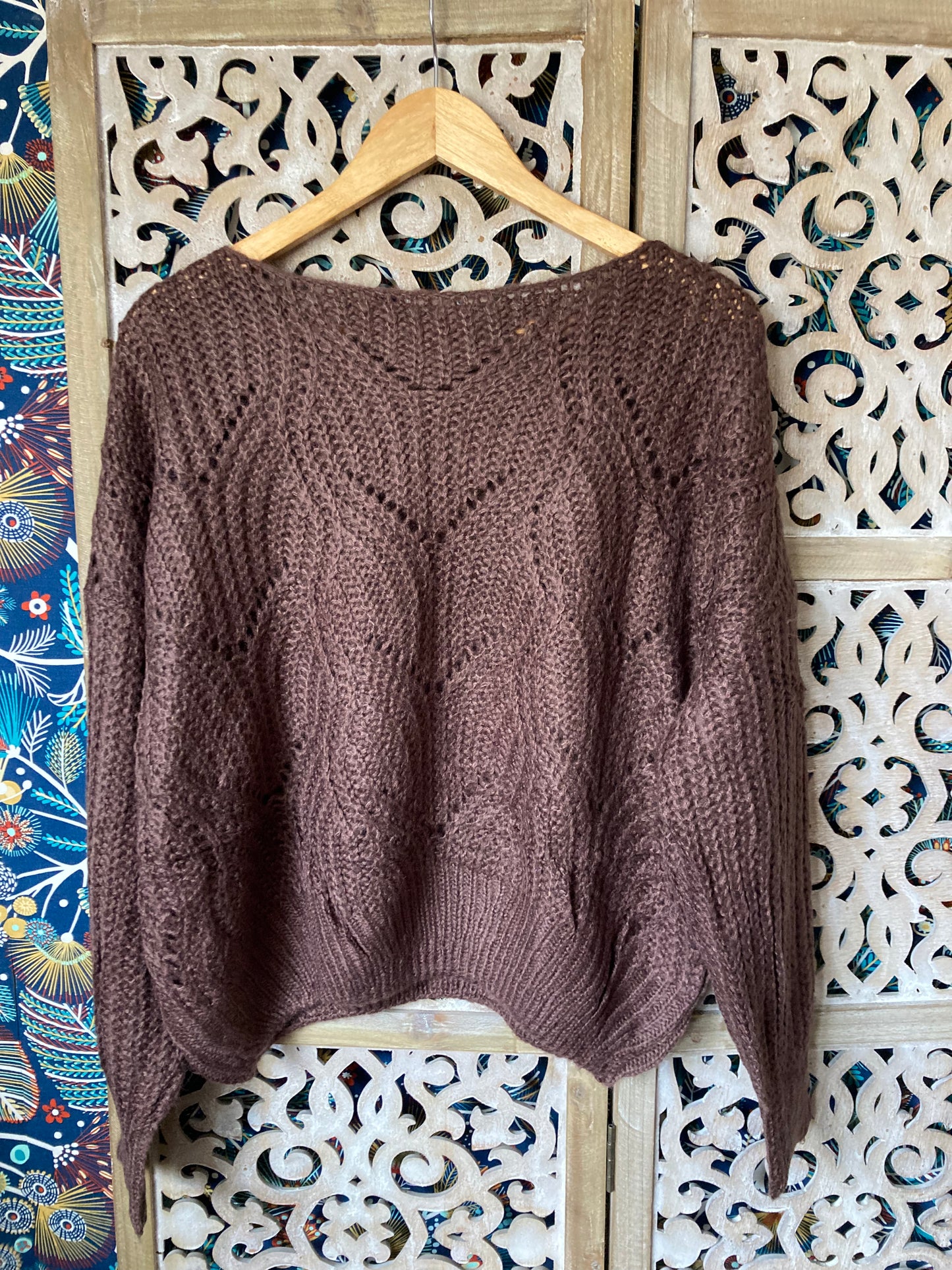 Pull Pilou Marron