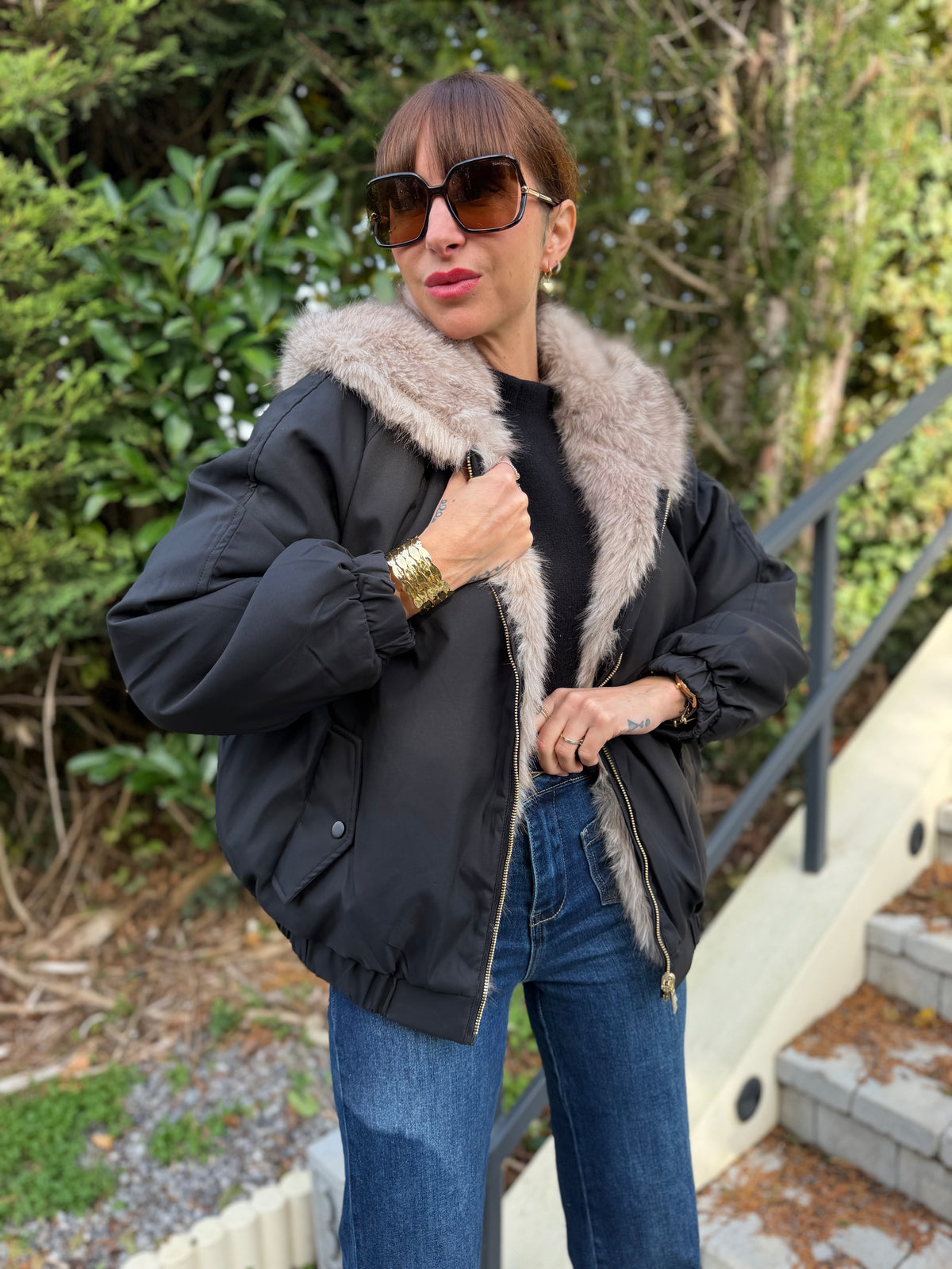 Manteau RÉVERSIBLE TOMY Noir