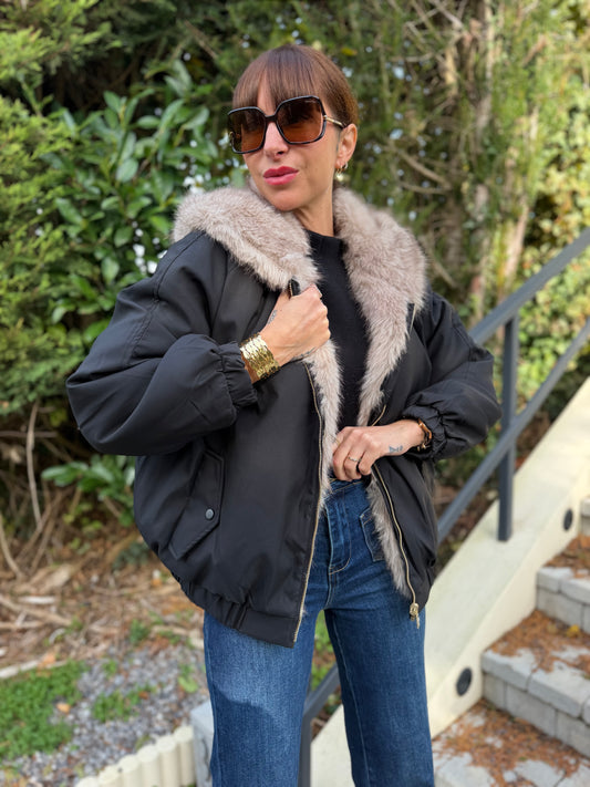 Manteau RÉVERSIBLE TOMY Noir