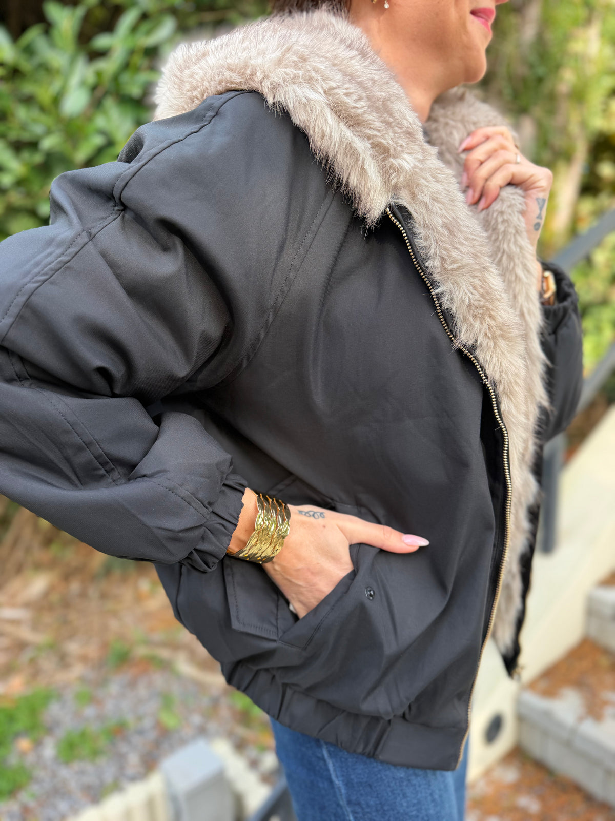 Manteau RÉVERSIBLE TOMY Noir
