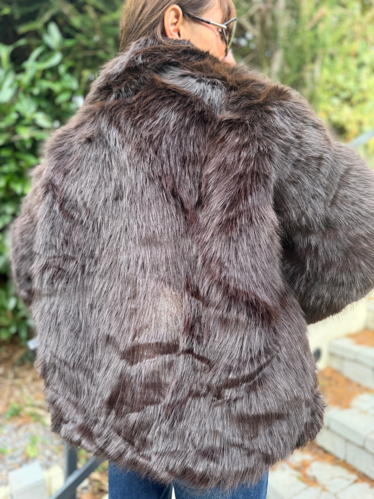 Manteau FAUSSE FOURRURE Chocolat