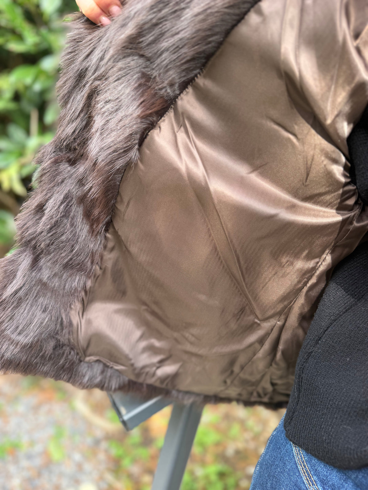 Manteau FAUSSE FOURRURE Chocolat
