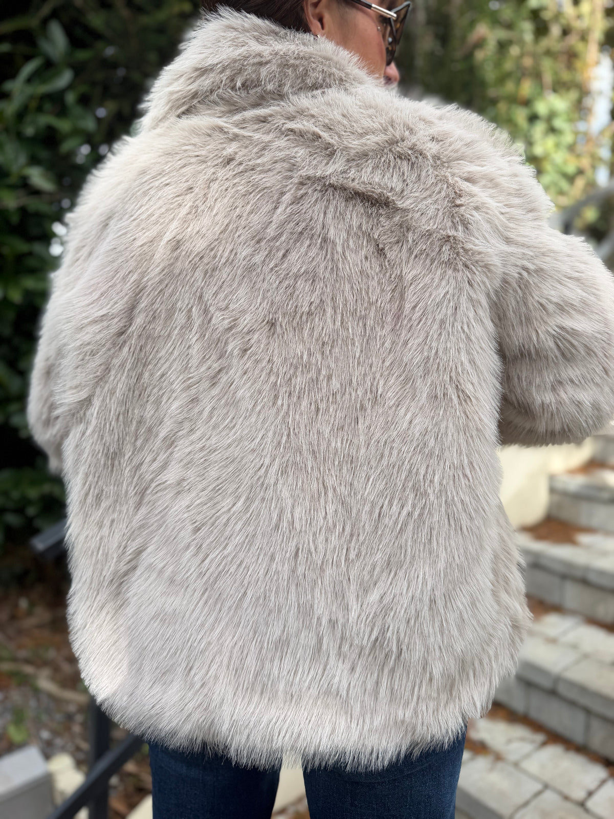 Manteau FAUSSE FOURRURE Beige