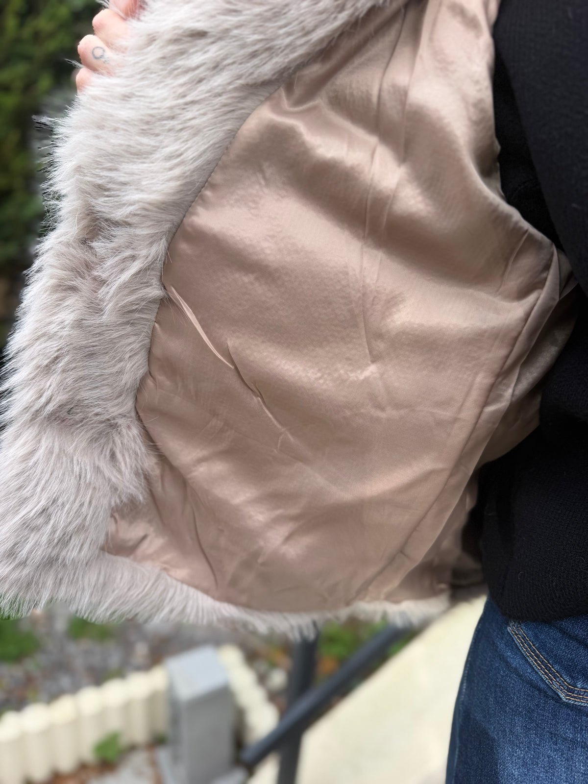 Manteau FAUSSE FOURRURE Beige