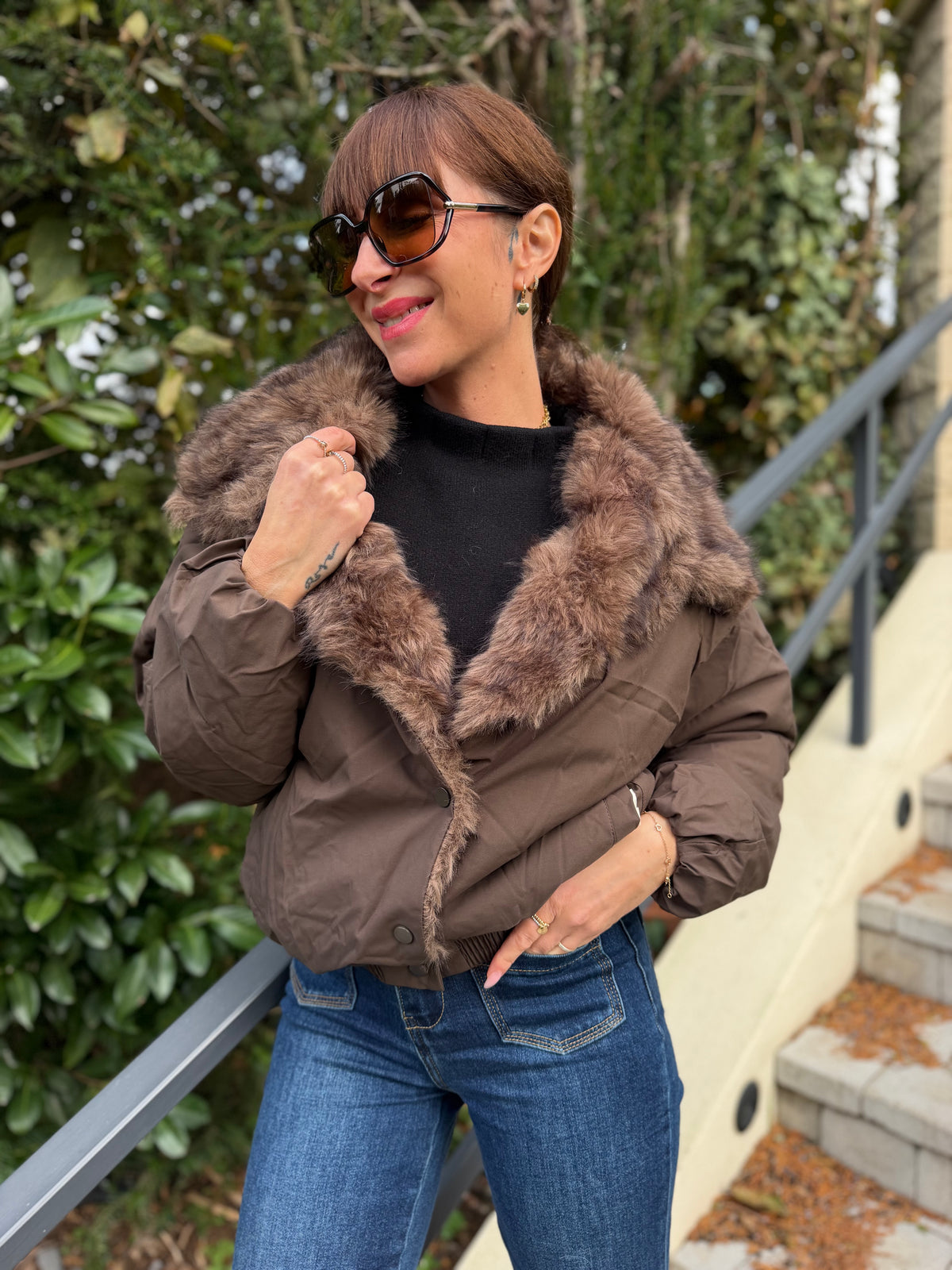 Manteau RÉVERSIBLE ELTON Chocolat