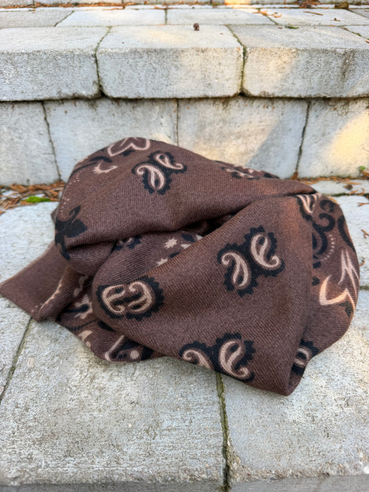 Écharpe Arabesque Marron