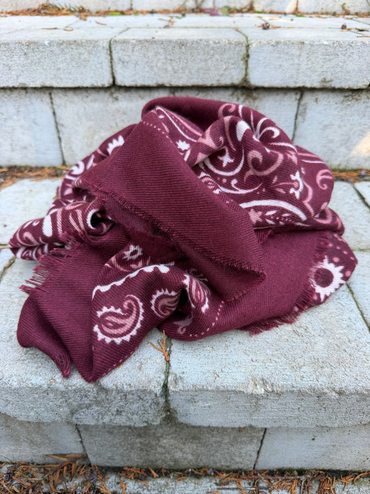 Écharpe Arabesque Bordeaux