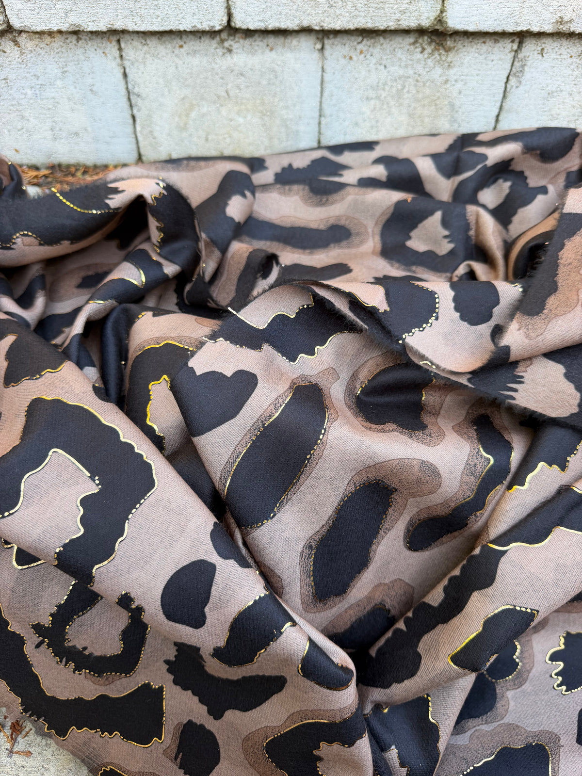Foulard Léopard Marron