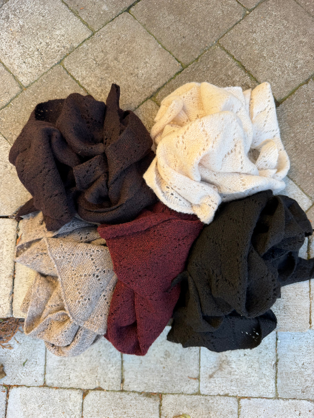 Écharpe Triangle Tricot