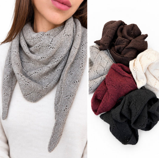 Écharpe Triangle Tricot