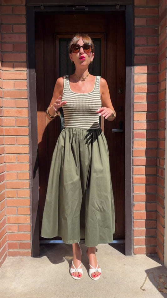 Robe Rosalie Kaki
