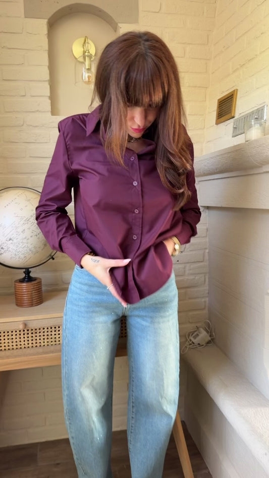 Chemise Unie Bordeaux