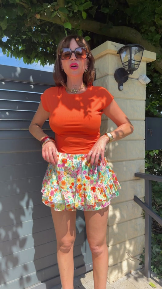 Jupe-Short Mia Orange