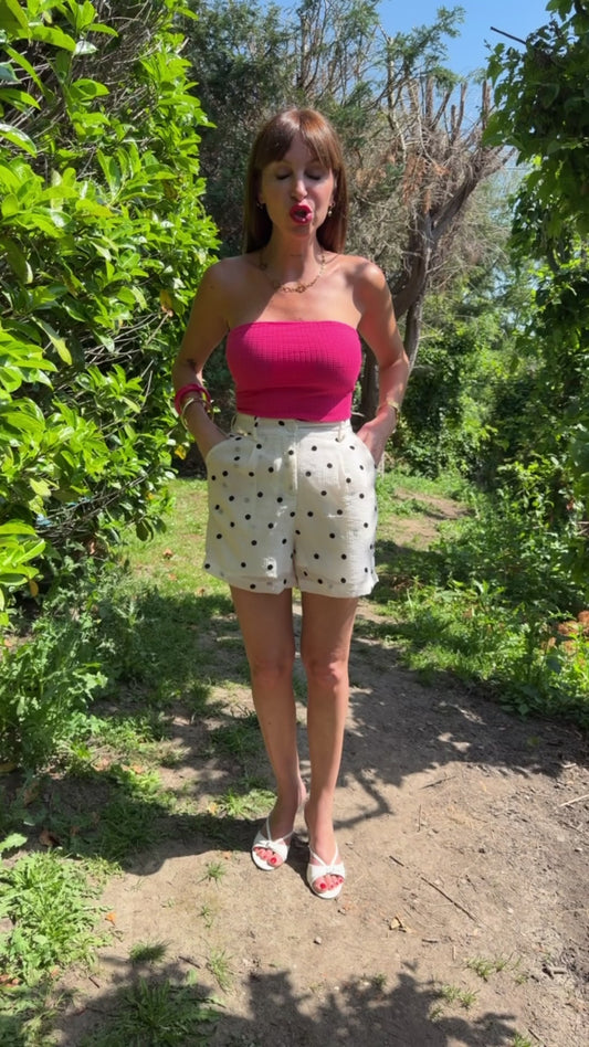 Short Pois Écru
